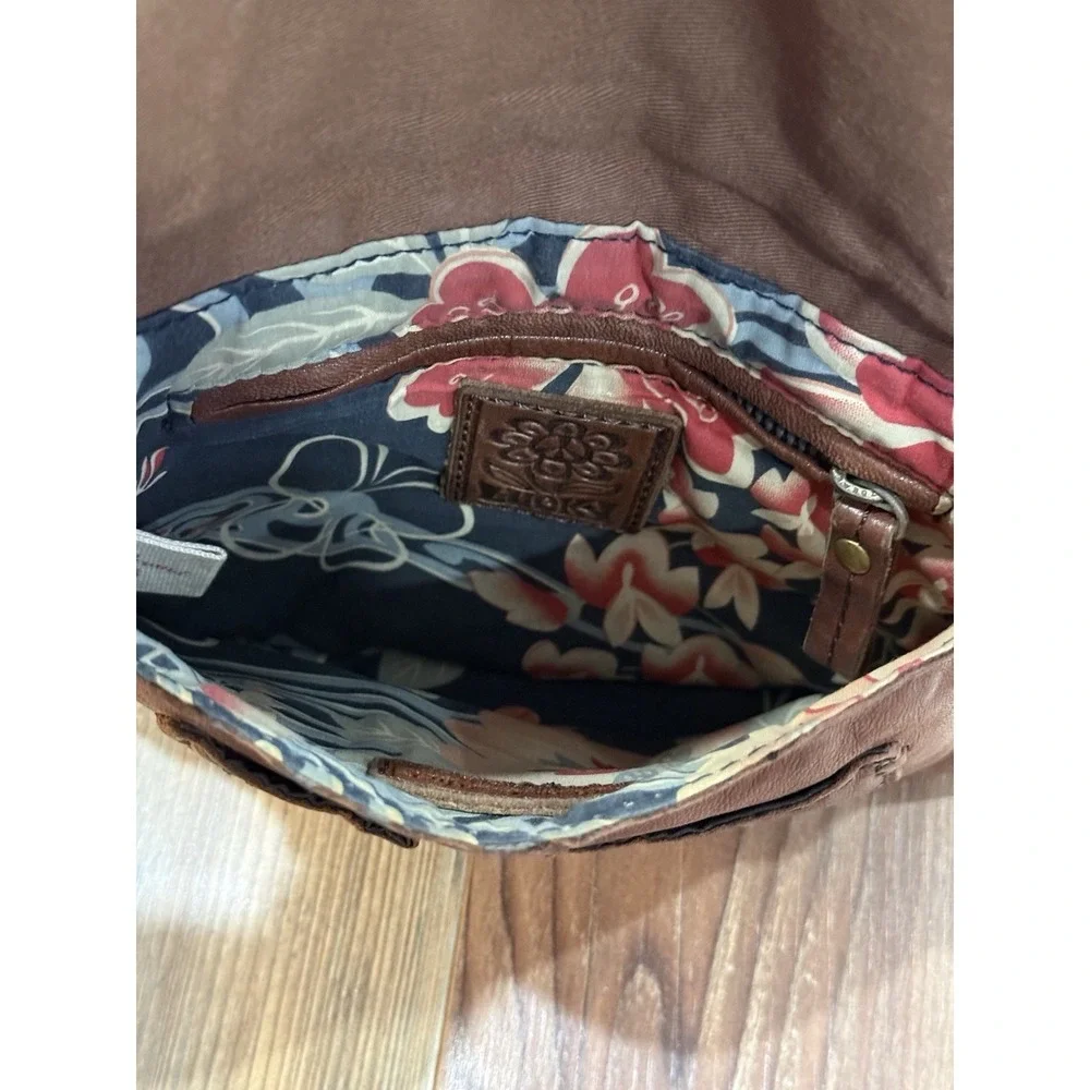 Lucky Brand Vintage ItalianLeather Boho Purse 10x7.5